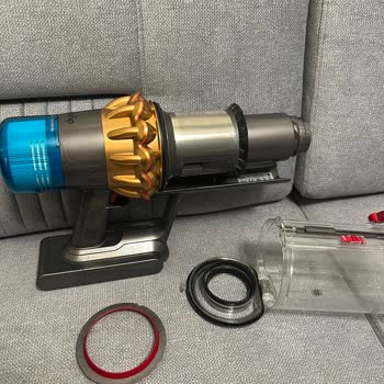 Dyson V15 Aspiradora, problema con el depósito de polvo