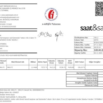 Garanti Kapsamında Olmayan Tamir Ücreti Ve Kırık Saat Sorunu