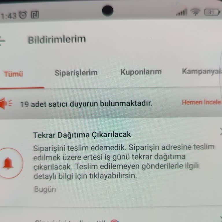 Kargo Teslimatında Yaşanan Sorun