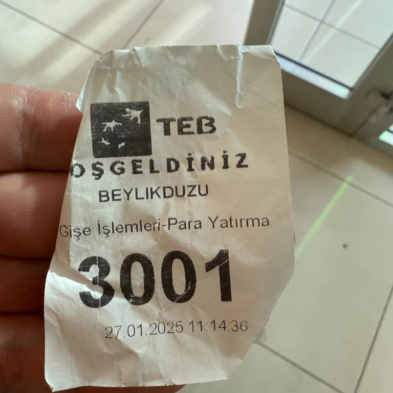 TEB Bankası Beylikdüzü Şubesinde Uzun Süreli Bekleme Ve Kötü Hizmet Deneyimi