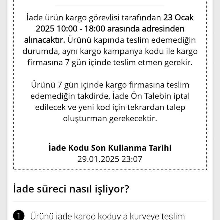 Kargoist İle Sürekli Geciken İade Sorunu