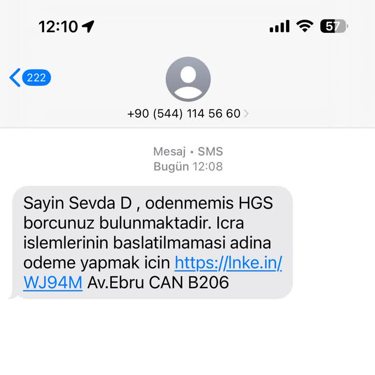 Yanlış HGS Borcu İddiasıyla Gelen Mesajlar Ve Bilgi Güvenliği Endişesi