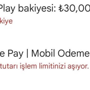Vodafone Pay Uygulamasında Limit Aşımı Ve Kod Sorunu