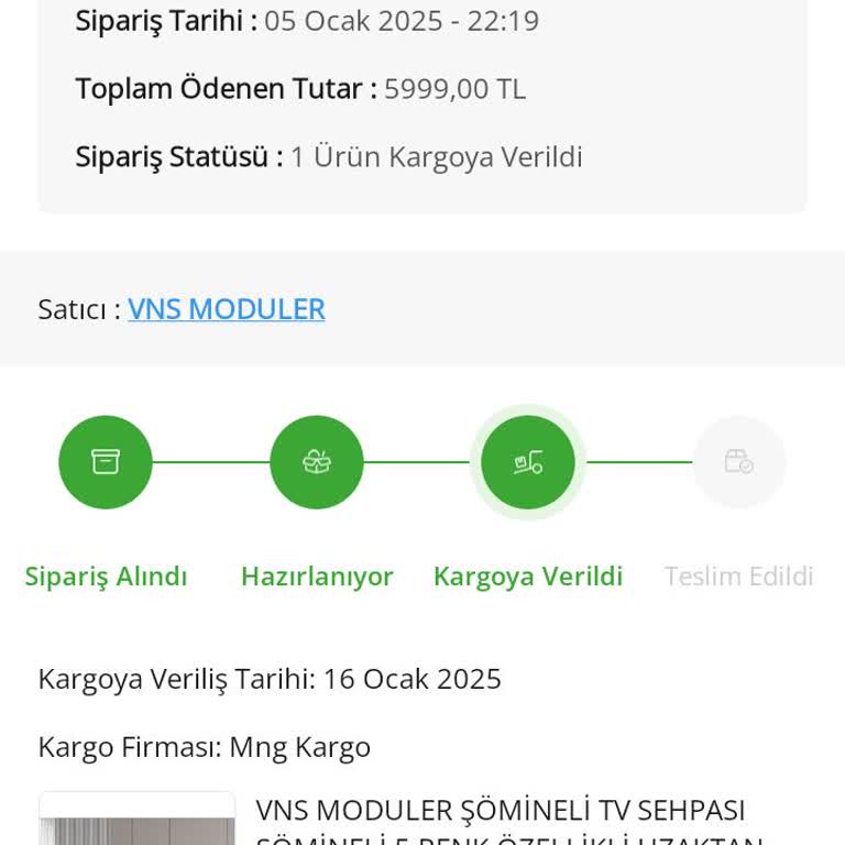 Çiçek Sepeti'nden Sipariş Ettiğim TV Sehpası Teslim Edilmedi Ve İade Süreci Sorunlu