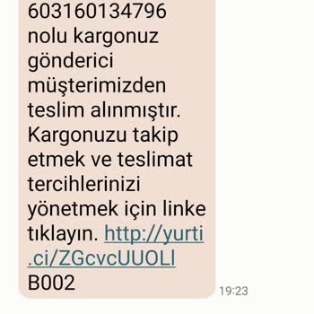 Yurtiçi Kargo Ürünlerimin Ücretsiz Bir Şekilde Tarafıma Ulaştırılmasını Talep Ediyorum