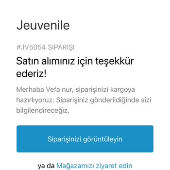Jeuvenile Sitesinden Alışverişte Büyük Hayal Kırıklığı
