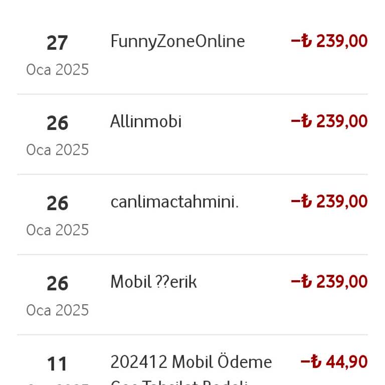 Vodafone Pay Üzerinden Onaysız Ve Haksız Ücretlendirme