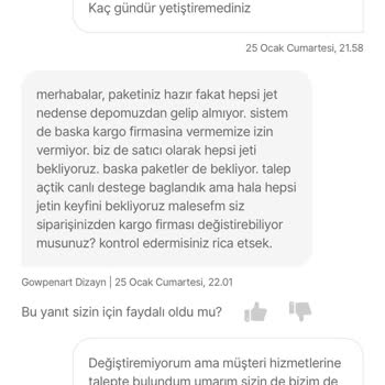 Kargoya Verilmeyen Duvar Saati Siparişi