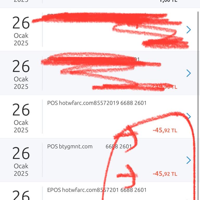 Hesabımdan İzinsiz Para Çekimi Mağduriyeti