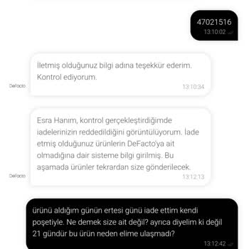 DeFacto İade Sürecinde Yaşanan Sorunlar Ve Gecikmeler