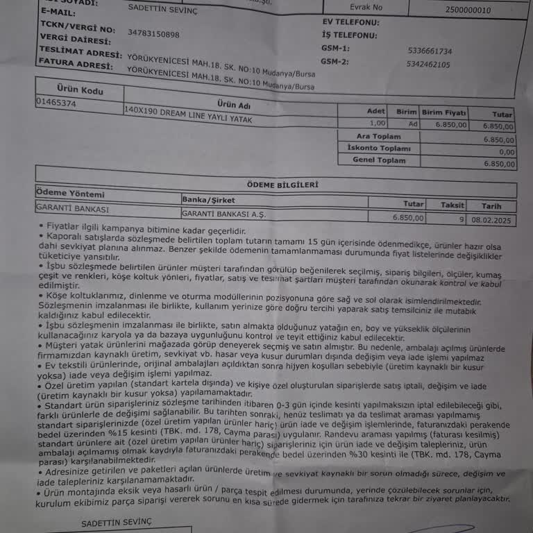 Yanlış Adrese Teslimat Ve Müşteri Hizmetleri Sorunu