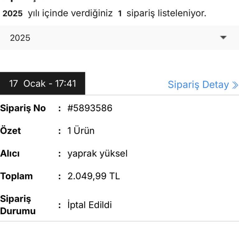 Çanta Siparişi İptali Ve Geciken Para İadesi Sorunu