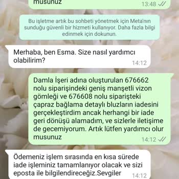 İade Sürecinde İletişim Sorunu