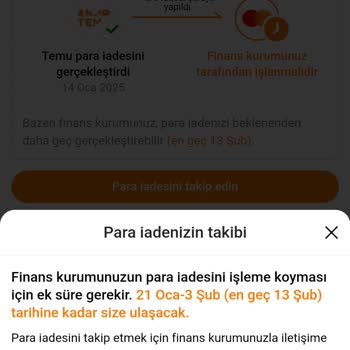 İptal Edilen Siparişin Para İadesi Hala Yapılmadı