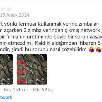 Network Montunun Kalitesizliği Ve İade Sorunu