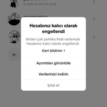Haksız Hesap Askıya Alınması