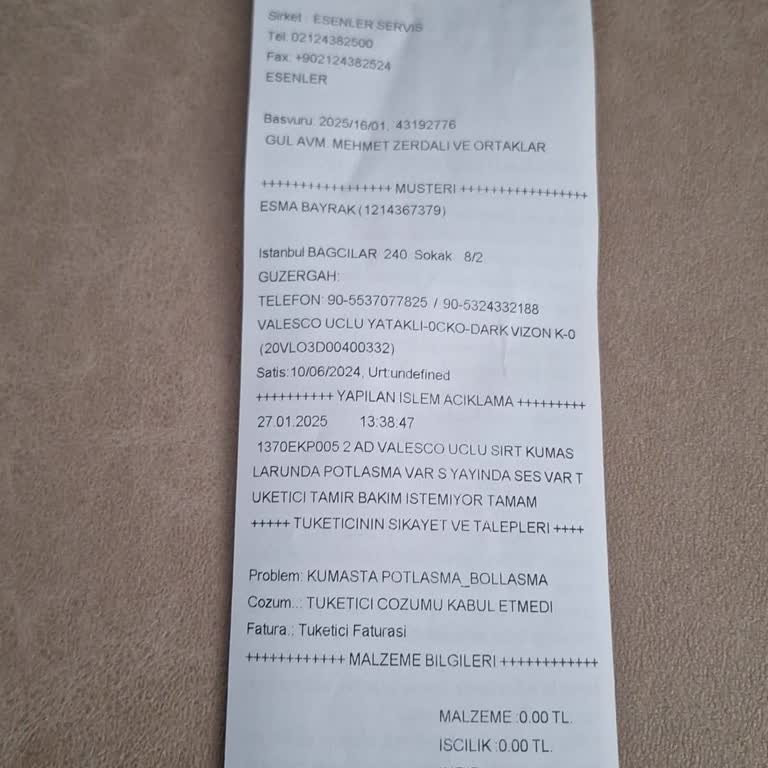 Bellona Koltuk Takımında Kalite Sorunları