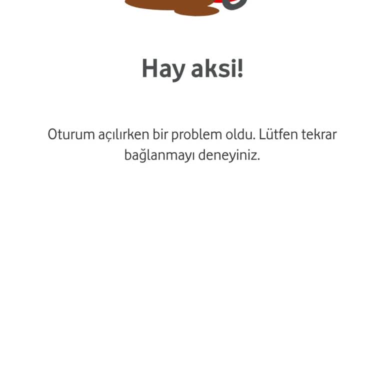 Vodafone Fırsatlar Dünyasına Giriş Sorunu