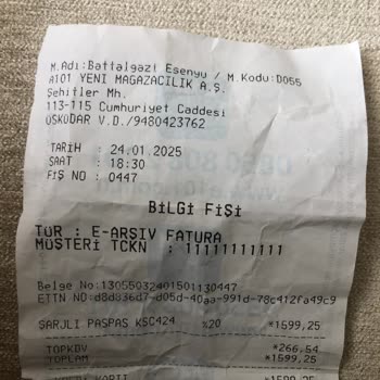 A101 Mağazası'nda Kiwi Şarjlı Paspas İade Sorunu