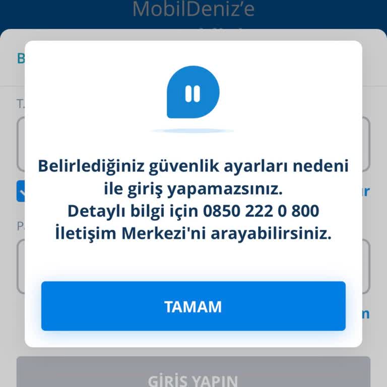 Denizbank Mobil Uygulamada Güvenlik Engeli Ve Çözüm Arayışı