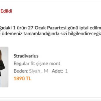 Trendyol'dan Bilgilendirme Yapılmadan İade Edilen Sipariş