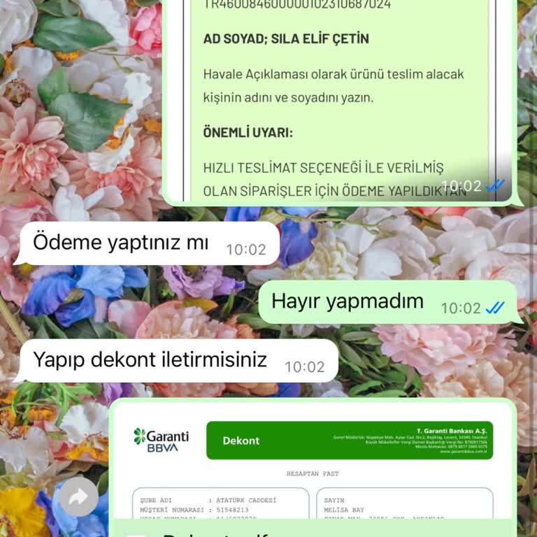 Çiçek Siparişi Mağduriyeti: İletişim Eksikliği Ve Ödeme Sorunu