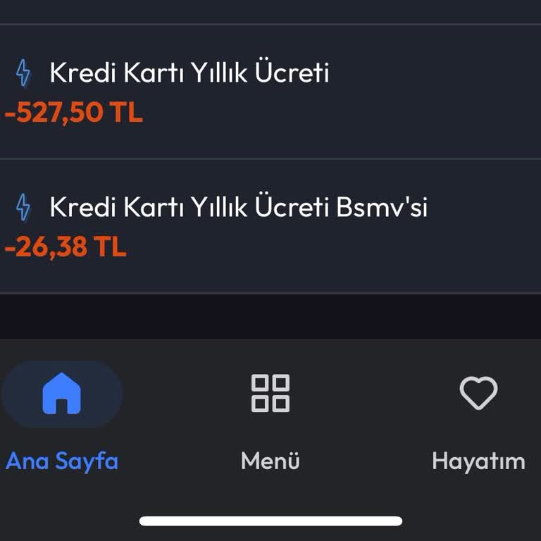 Haksız Kart Aidatı İadesi Talebi