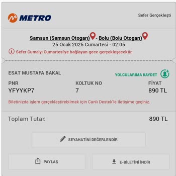 Hizmet Eksikliği Ve Rahatsız Edici Yolculuk Deneyimi