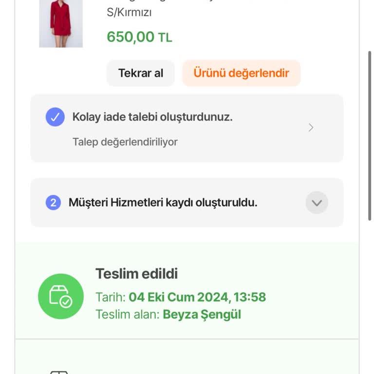 Hepsiburada'da İade Sürecinde Yaşanan Sorun Ve İhmal