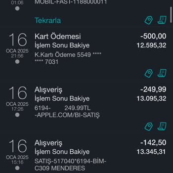 Bilgim Dışında Yapılan İşlemlerle Karşılaştım