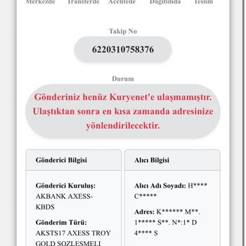 Kuryenet'in Teslimat Sorunu: Akbank Kartım Hâlâ Gelmedi