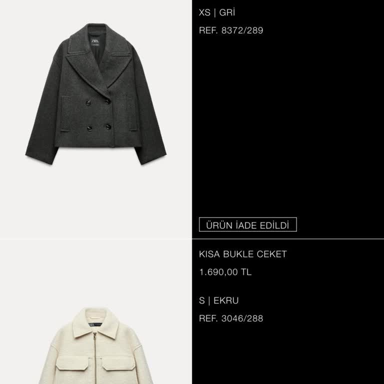 Zara'dan Sipariş İadesi Ve Müşteri Hizmetleri Sorunu