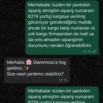 Sipariş Takip Numarası Ve İletişim Sorunları