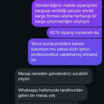 Sipariş Takip Numarası Ve İletişim Sorunları