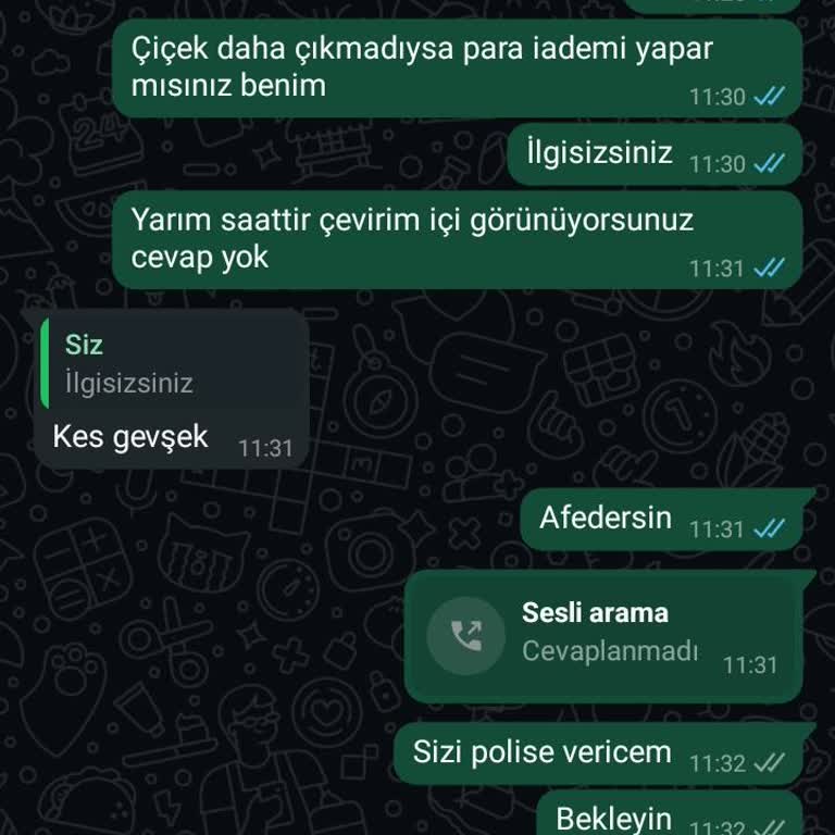 Çiçek Siparişinde Yanıltıcı İşlem Sorunu