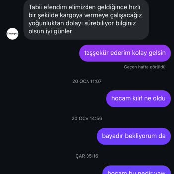 Sipariş Gecikmesi Ve İletişim Sorunu
