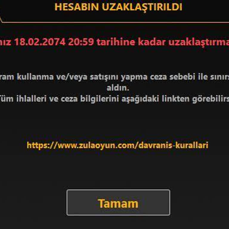 Zula Oyun Şikayeti