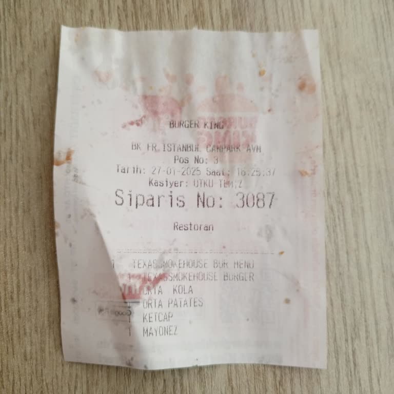 Burger King Canpark Şubesi'nde Hayal Kırıklığı