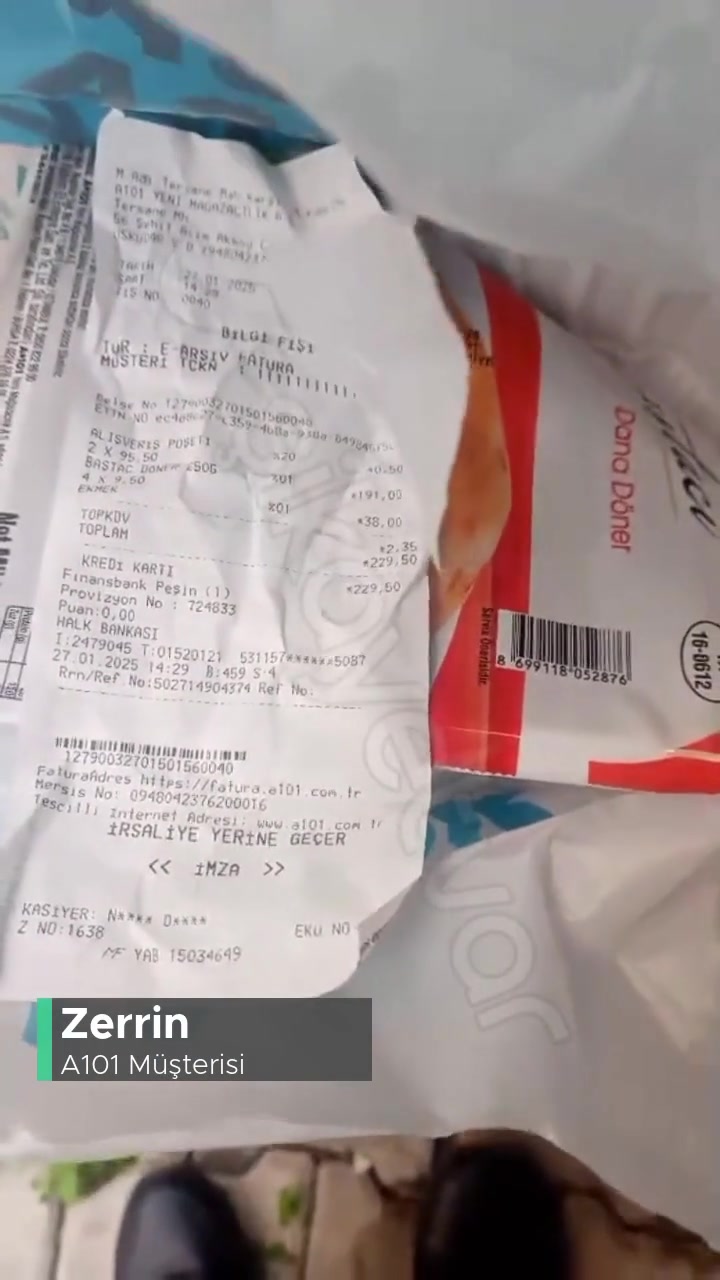 A101 Bozuk Ürün Baştacı Dana Döner! videonun kapak resmi