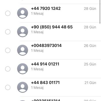 Telefonuma Gelen Anlamsız Mesajlar