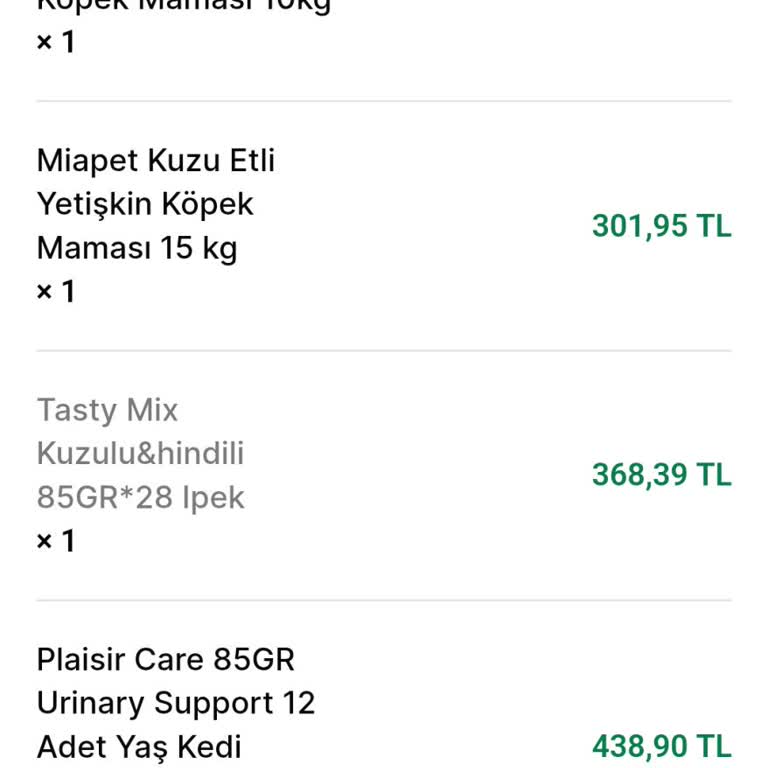 Pet Evren Sipariş Sorunu