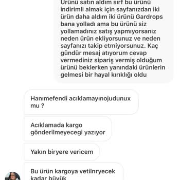 Gardrops'ta İade Sorunu Ve Destek Hattı İlgisizliği