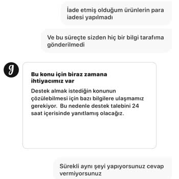 Gardrops'ta İade Sorunu Ve Destek Hattı İlgisizliği