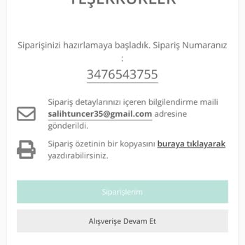 Sipariş Kargoya Verilmedi, İletişim Kurulamıyor