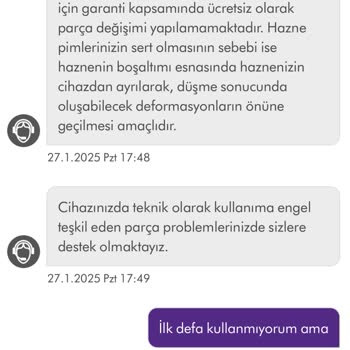 Dyson Süpürge Toz Haznesi Sorunu Ve Yetersiz Destek