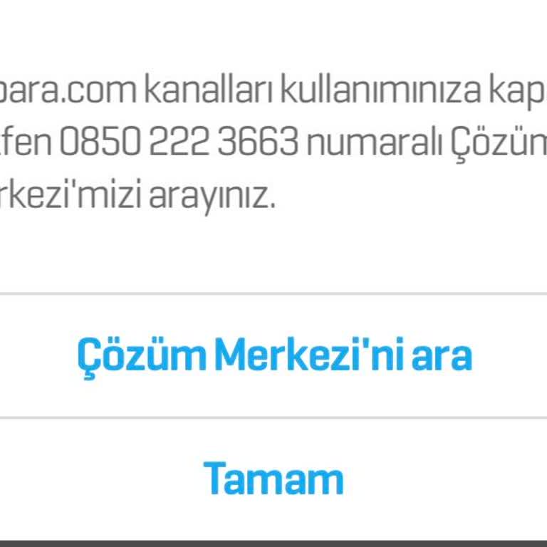 Enpara Cep Şubeye Giriş Sorunu Ve Bloke Hatası
