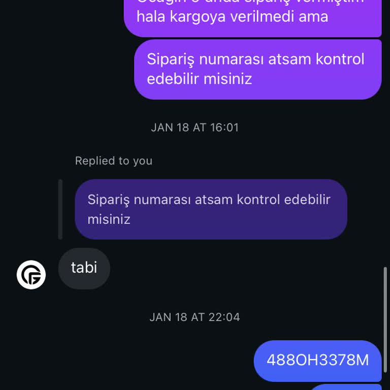 Sipariş Gecikmesi Ve İletişim Sorunları