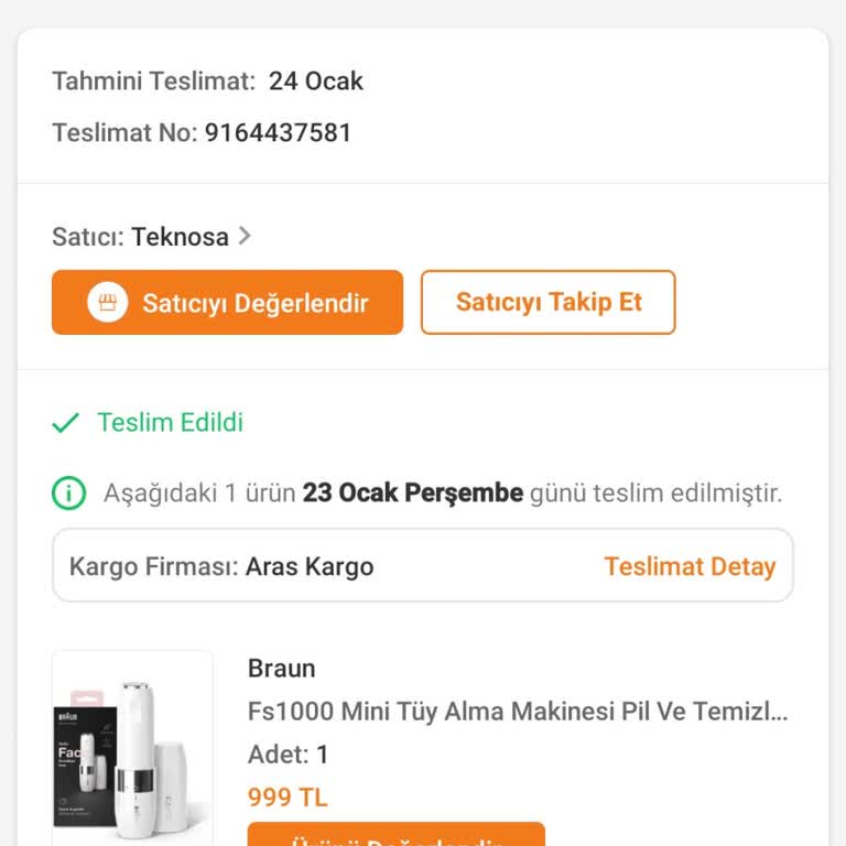 Teslim Edilmeyen Ürün Mağduriyeti