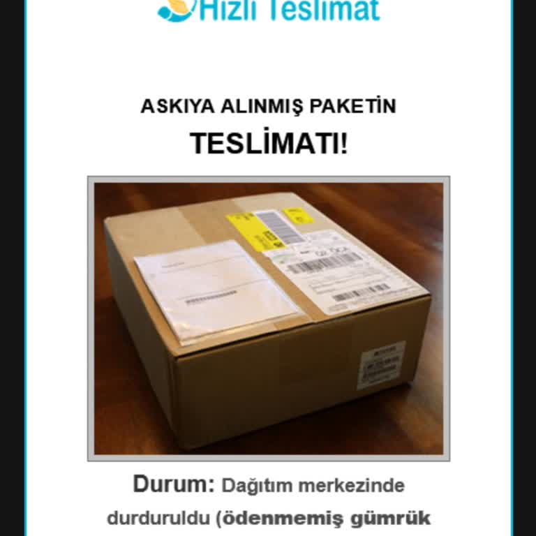 PTT Kargo Adına Gelen Sahte E-postalarla Mağduriyet