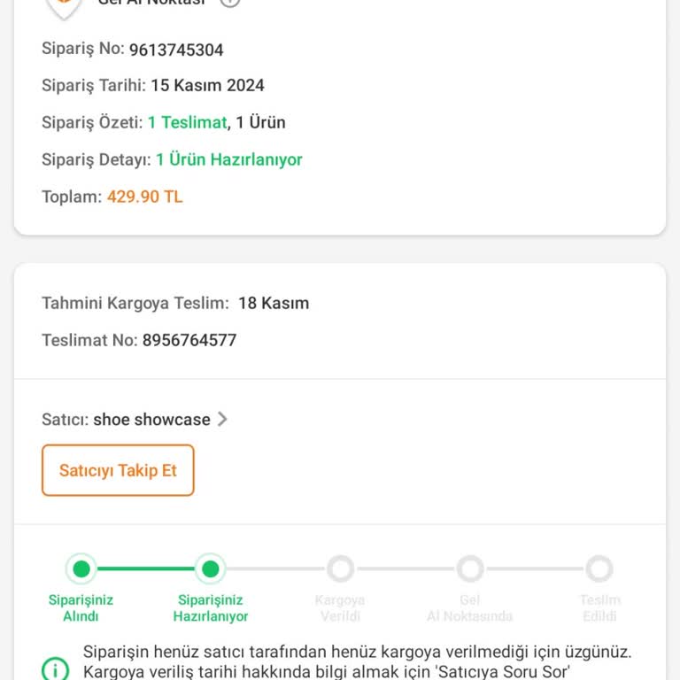 Trendyol'da 3 Ay Süren Ayakkabı Bekleyişi Ve İptal Sorunu